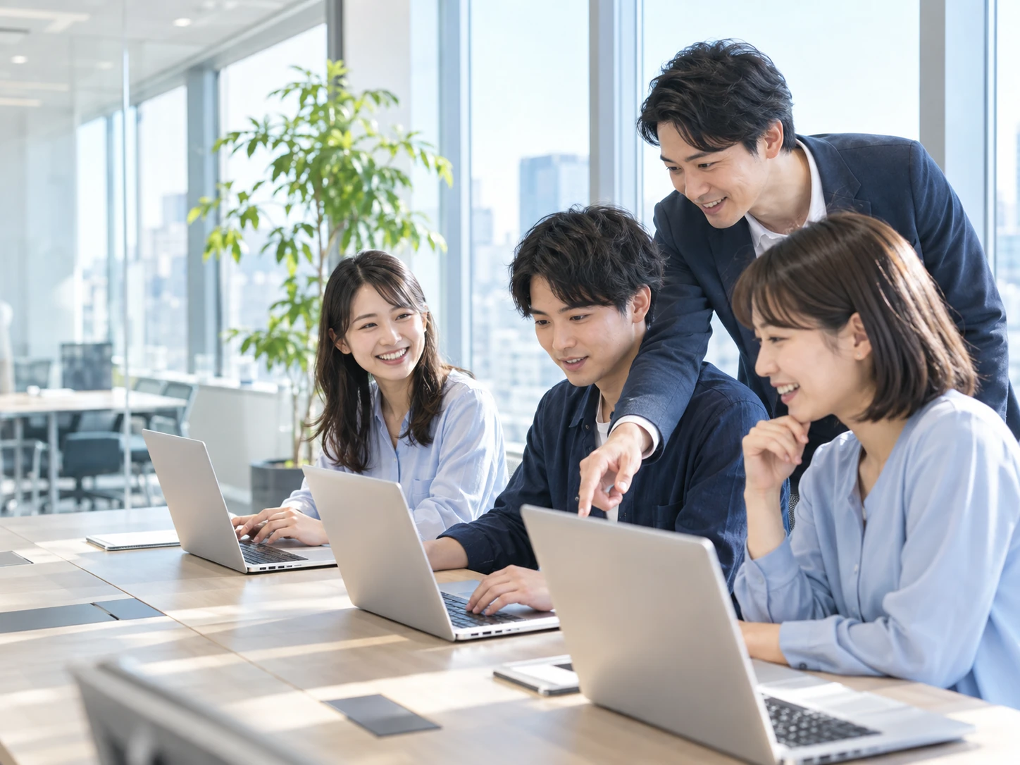 AI・IT研修のイメージ（AI生成のイラスト写真）
